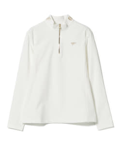 BEAMS GOLF PURPLE LABEL / 裏起毛 ハーフジップ モックネックシャツ