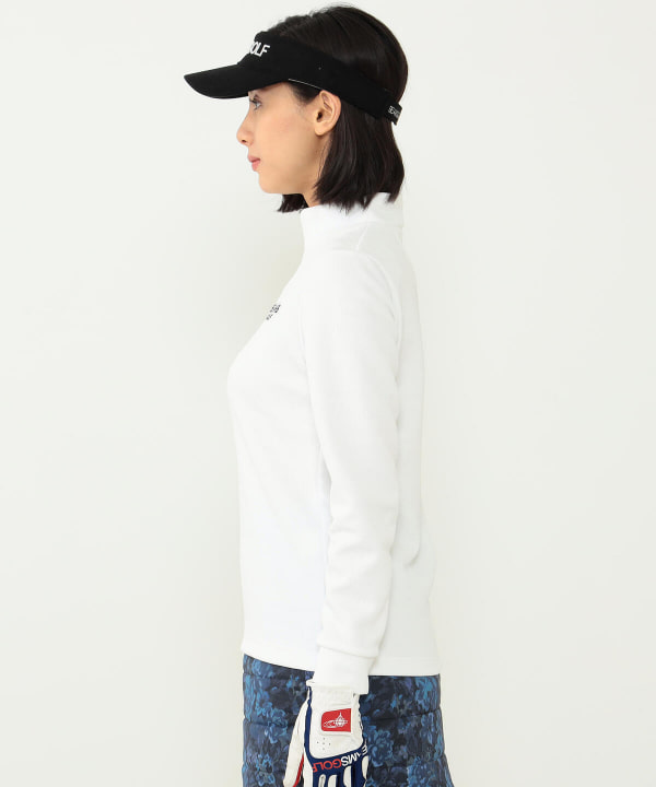 BEAMS GOLF（ビームス ゴルフ）〈WOMEN〉BEAMS GOLF PURPLE LABEL / メッシュキルト ジャカード モックネックシャツ （Tシャツ・カットソー カットソー）通販｜BEAMS