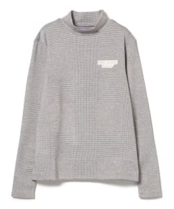 PURPLE LABEL / グレンチェック モックネックシャツ