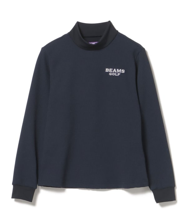 BEAMS GOLF（ビームス ゴルフ）PURPLE LABEL / ワッフル ストレッチモックネックシャツ（Tシャツ・カットソー  カットソー）通販｜BEAMS