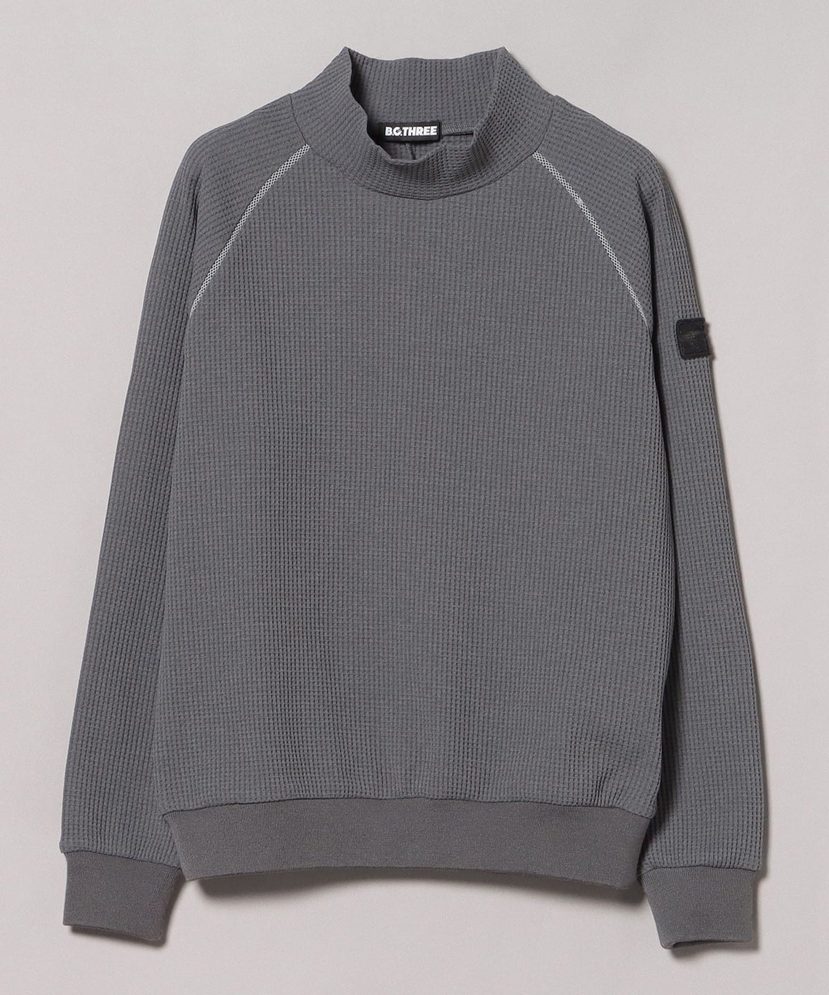 〈WOMEN〉B. G.THREE / ALL-TIME ワッフルサーマル モックネックシャツ Tシャツ・カットソー WOMEN GREY ONE SIZE 〈WOMEN〉B. G.THREE / ALL-TIME ワッフルサーマル モックネックシャツ Tシャツ・カットソー WOMEN GREY ONE SIZE