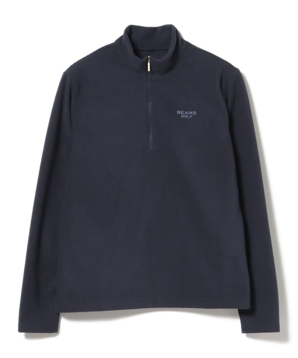 BEAMS GOLF ビームスゴルフ ウール混 ハーフジップハイネックシャツ M BEAMS GOLF ビームスゴルフ ウール混 ハーフジップハイネック