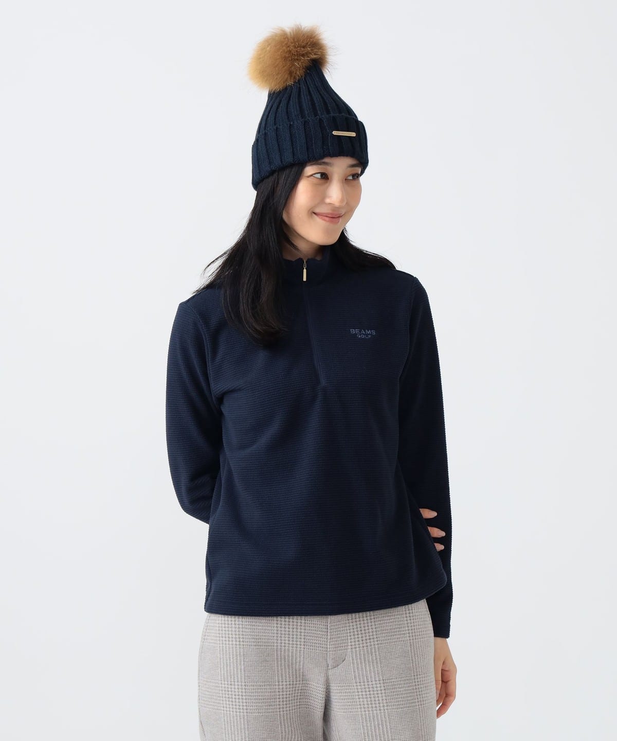 ビームスゴルフ　ハーフジップ　長袖　トップス　M ビームスゴルフ ハーフジップ 長袖 トップス M BEAMS GOLF