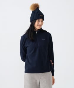 PURPL LABEL / ハーフジップ コード ロングスリーブ モックネックシャツ