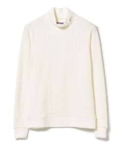 PURPLE LABEL / ケーブル ロングスリーブ モックネックシャツ