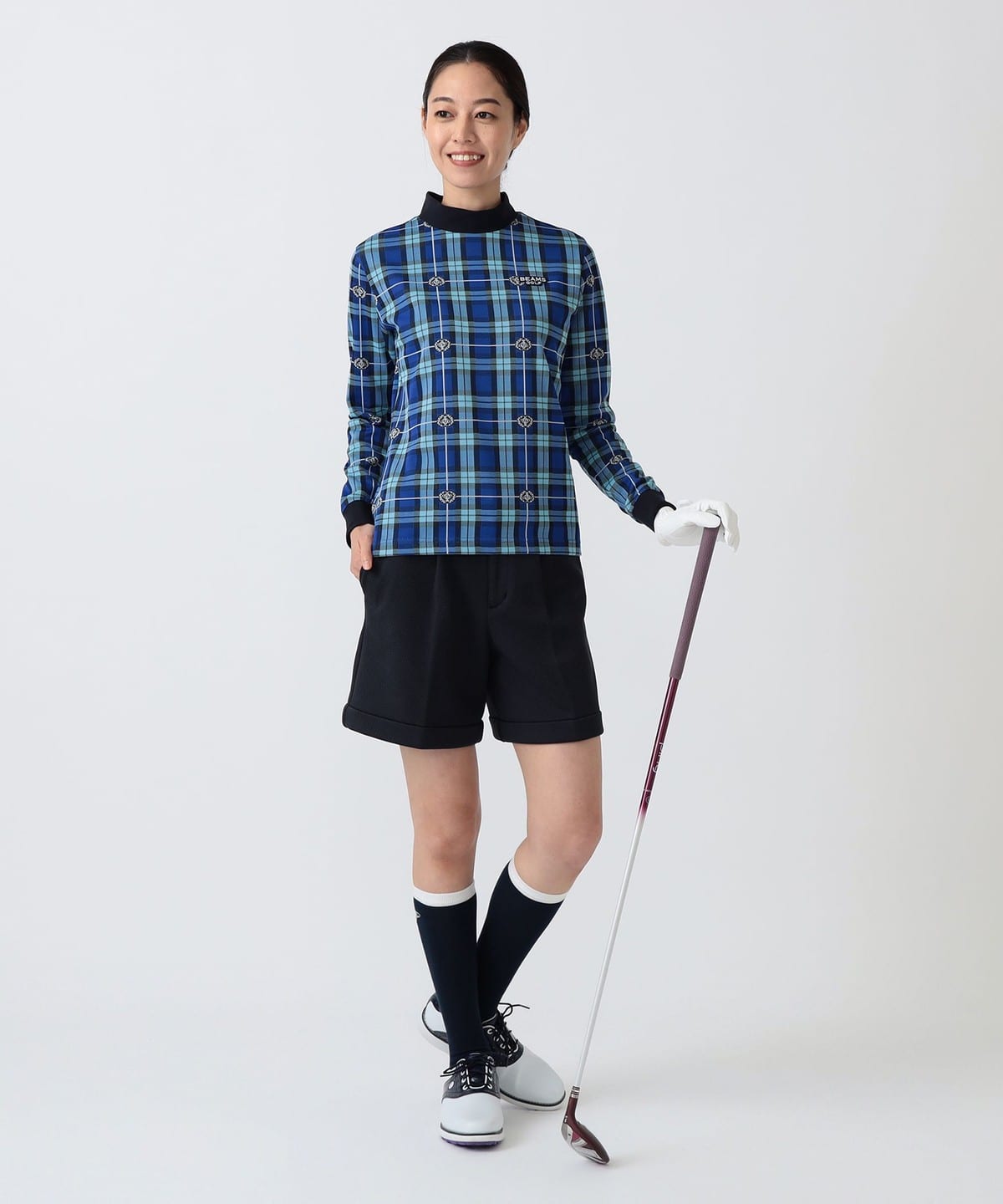 BEAMS GOLF（ビームス ゴルフ）PURPLE LABEL / エンブレムチェック