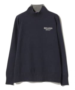BEAMS GOLF PURPLE LABEL / バイカラー タートルネック ニット