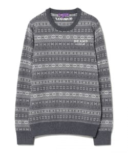 〈WOMEN〉 PURPLE LABEL / グラデーション フェアアイルニット