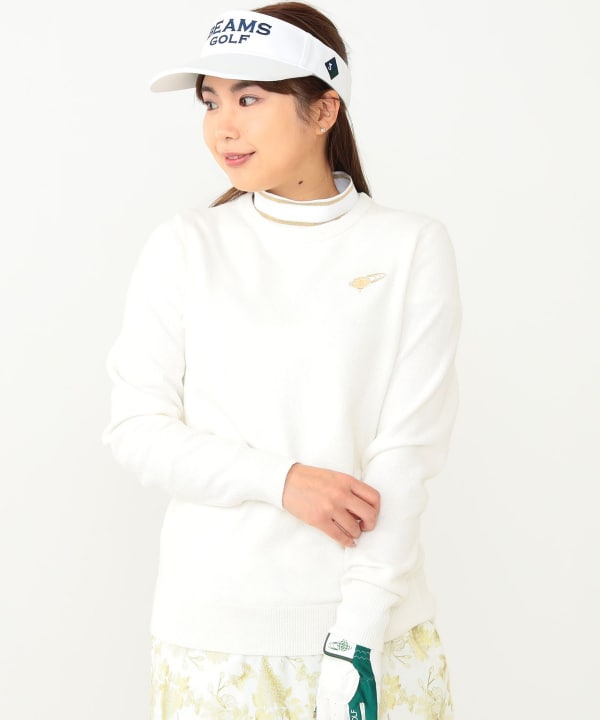 BEAMS GOLF セーター ニット M ホワイト PURPLE LABEL