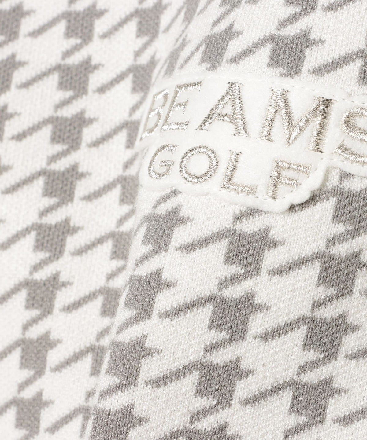 BEAMS GOLF（ビームス ゴルフ）PURPLE LABEL / ハウンドトゥース モックネックニット（トップス ニット・セーター）通販｜BEAMS