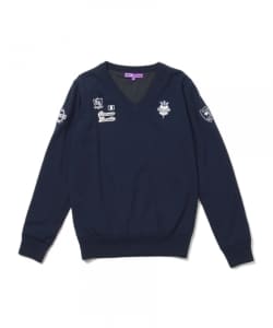 ▲BEAMS GOLF PURPLE LABEL / タラッティ Vネック ニット