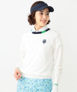 BEAMS GOLF PURPLE LABEL / カラーブロック クルーネックセーター