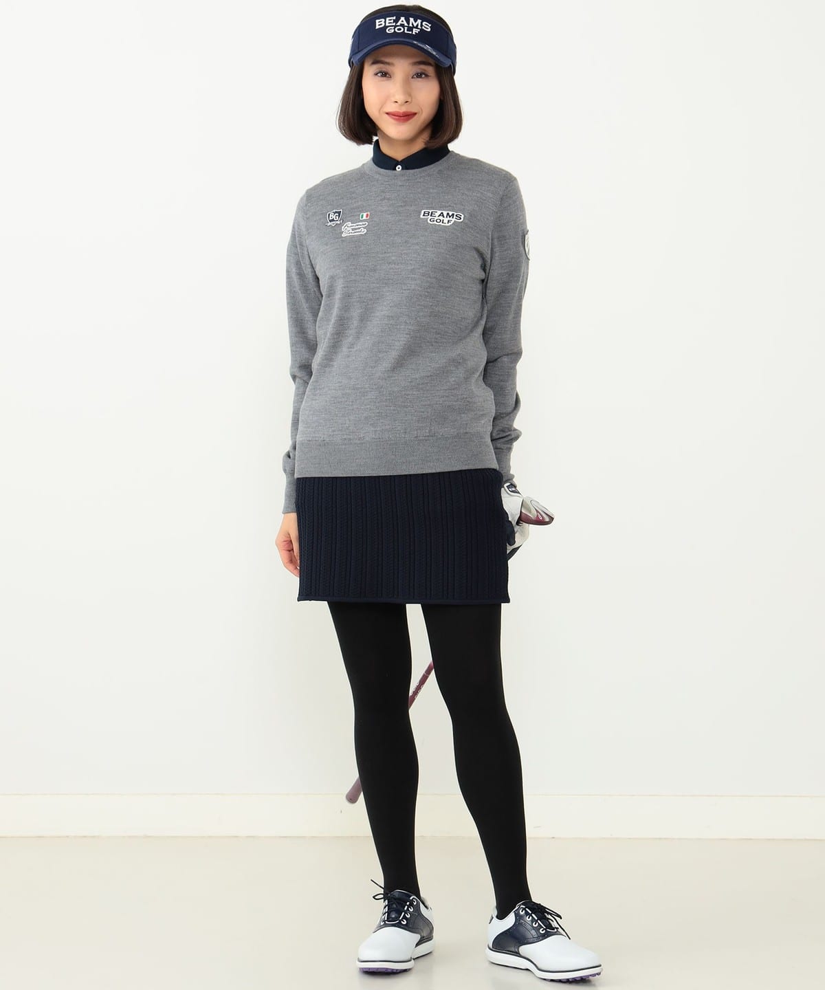 美品】BEAMS GOLF レディース 防風セーター Lサイズ ビームスゴルフ