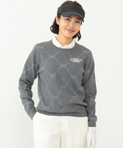 BEAMS GOLF PURPLE LABEL / ロープ柄 クルーネックニット