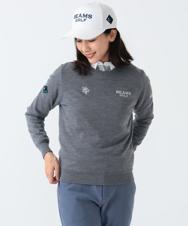 BEAMS GOLF（ビームス ゴルフ）〈WOMEN〉PURPLE LABEL / エアシャット 裏付き スフィダンテ ニット（トップス ニット ・セーター）通販｜BEAMS