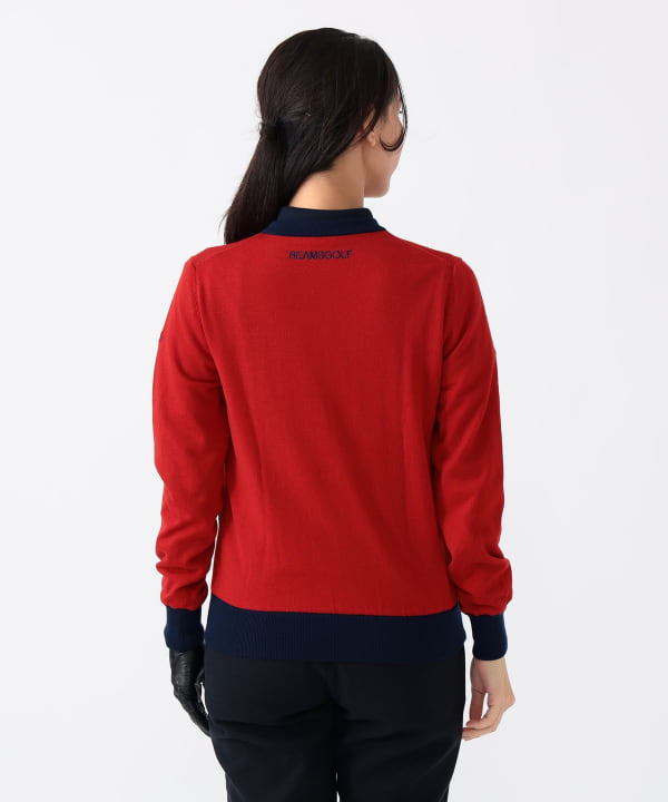 BEAMS golf ビームスゴルフ　ニット　ジップ　パーカー　レディース BEAMS GOLF（ビームス ゴルフ）〈WOMEN〉PURPLE LABEL / エアシャット