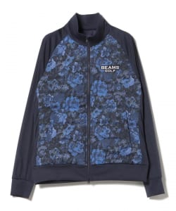 〈WOMEN〉BEAMS GOLF PURPLE LABEL / フラワー柄 ダウンブルゾン