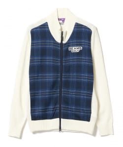 BEAMS GOLF PURPLE LABEL / タータンチェック ニットブルゾン