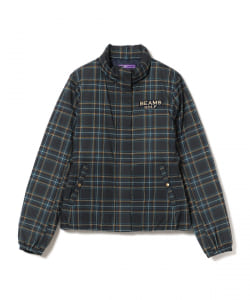 BEAMS GOLF PURPLE LABEL / タータンチェック柄 ダウンブルゾン