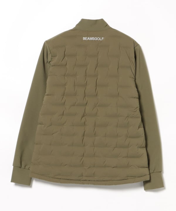 4348 【美品】ビームスゴルフ　ダウンジャケット 袖切替デザイン　紺　L 84180016803_D_8.jpg