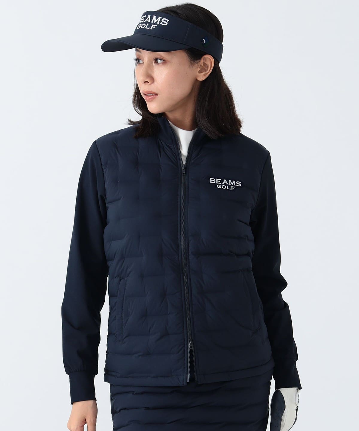 PURPLE LABEL / 接結ダウン ブルゾン ブルゾン WOMEN NAVY M