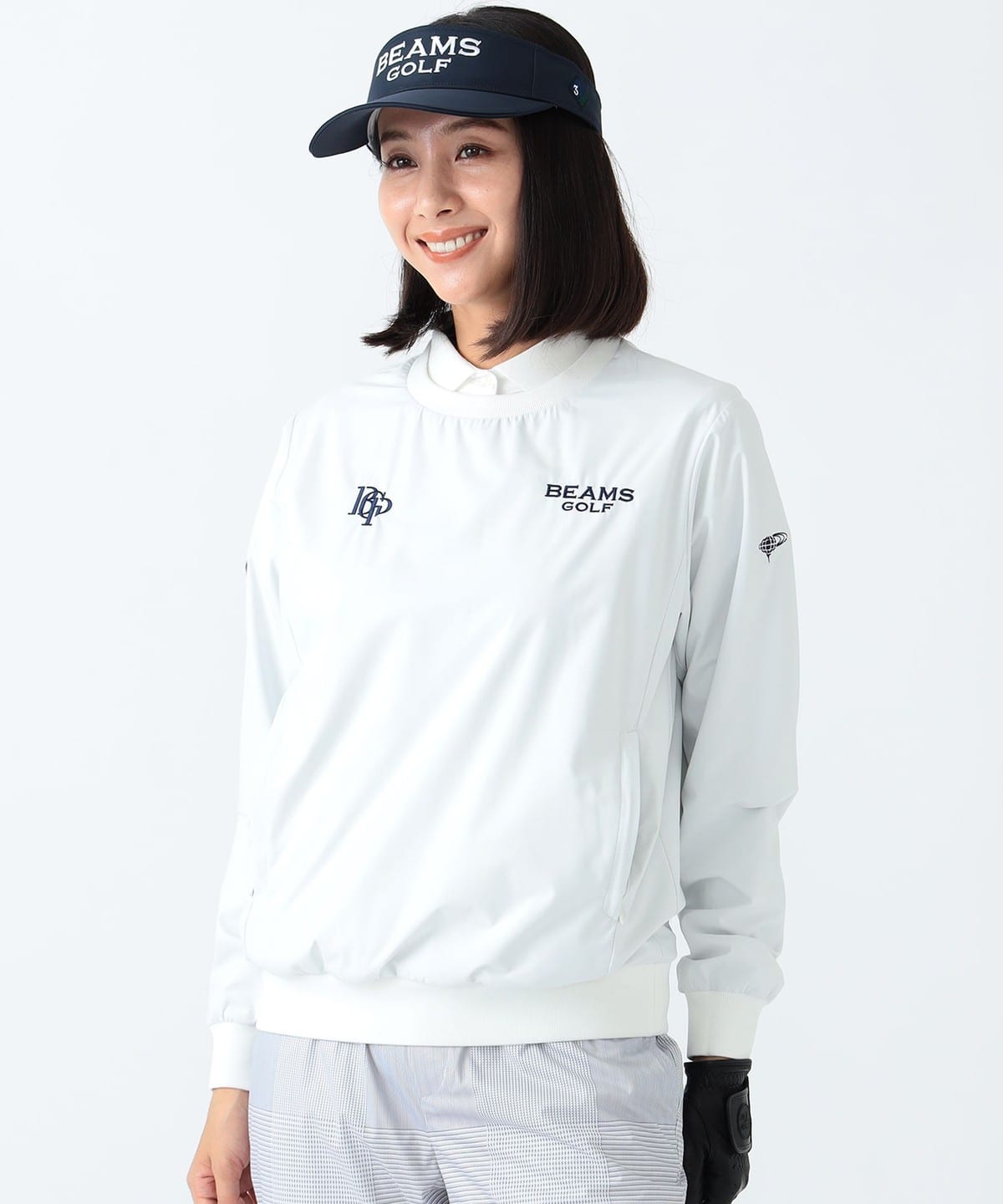 【美品】 BEAMS GOLF レディース 防風 フルジップ ブルゾン Sサイズ BEAMS GOLF（ビームス ゴルフ）〈WOMEN〉 PURPLE LABEL / スフィダンテ