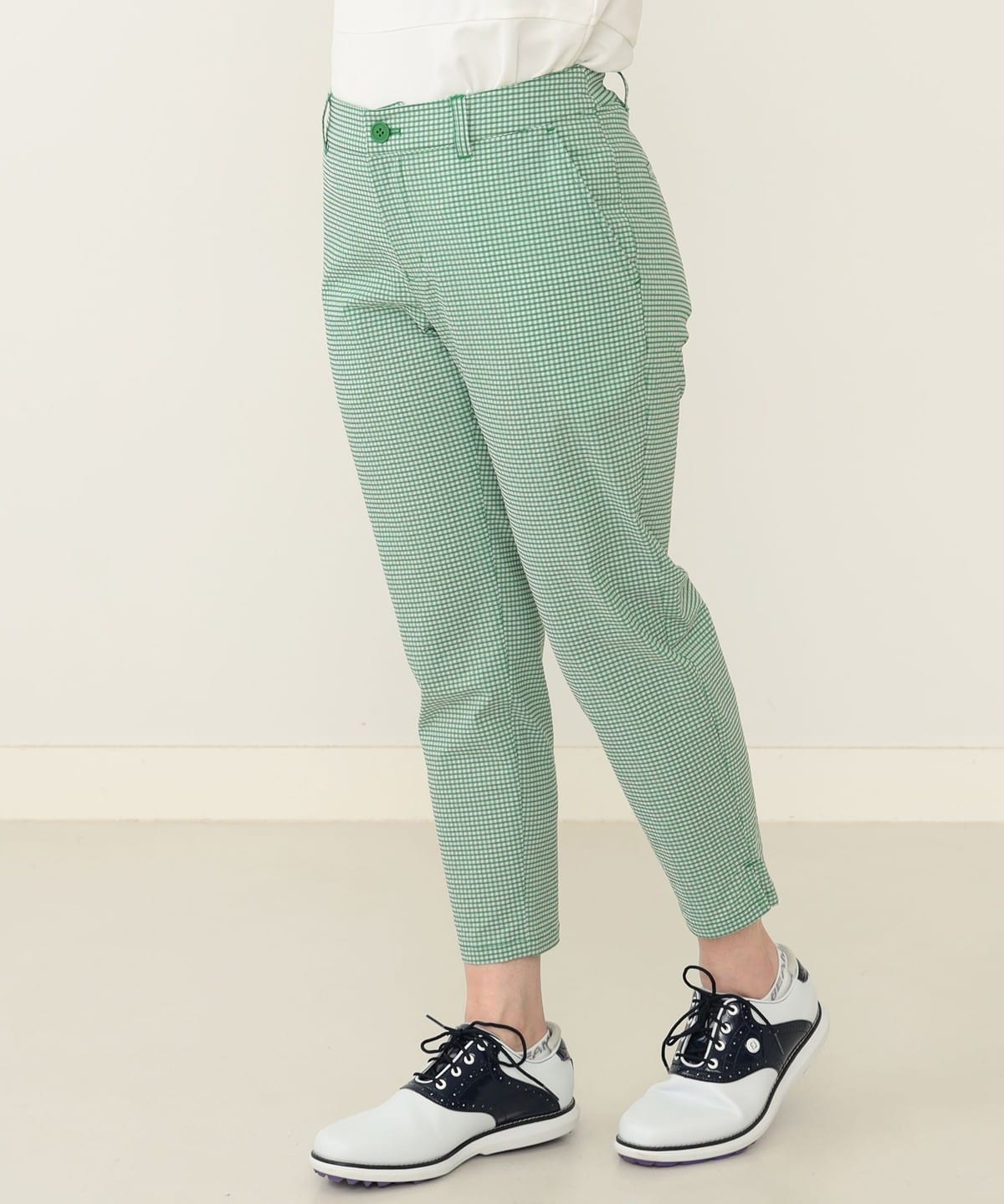 PURPLE LABEL / ギンガムチェック ストレッチ サブリナパンツ パンツ WOMEN GREEN S PURPLE LABEL / ギンガムチェック ストレッチ サブリナパンツ パンツ WOMEN GREEN S