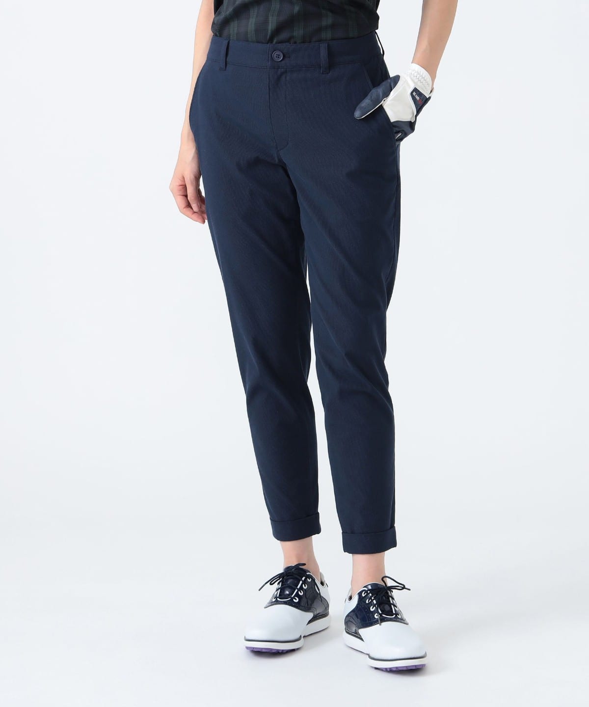 PURPLE LABEL / クールマックス(R)サッカー ストライプパンツ パンツ WOMEN NAVY S PURPLE LABEL / クールマックス(R)サッカー ストライプパンツ パンツ WOMEN NAVY S