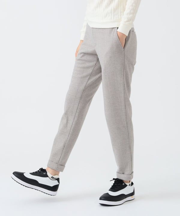 BEAMS GOLF ビームスゴルフ ロングパンツ 表微起毛  ロゴ グレー S BEAMS GOLF ビームスゴルフ ロングパンツ 表微起毛 ロゴ グレー