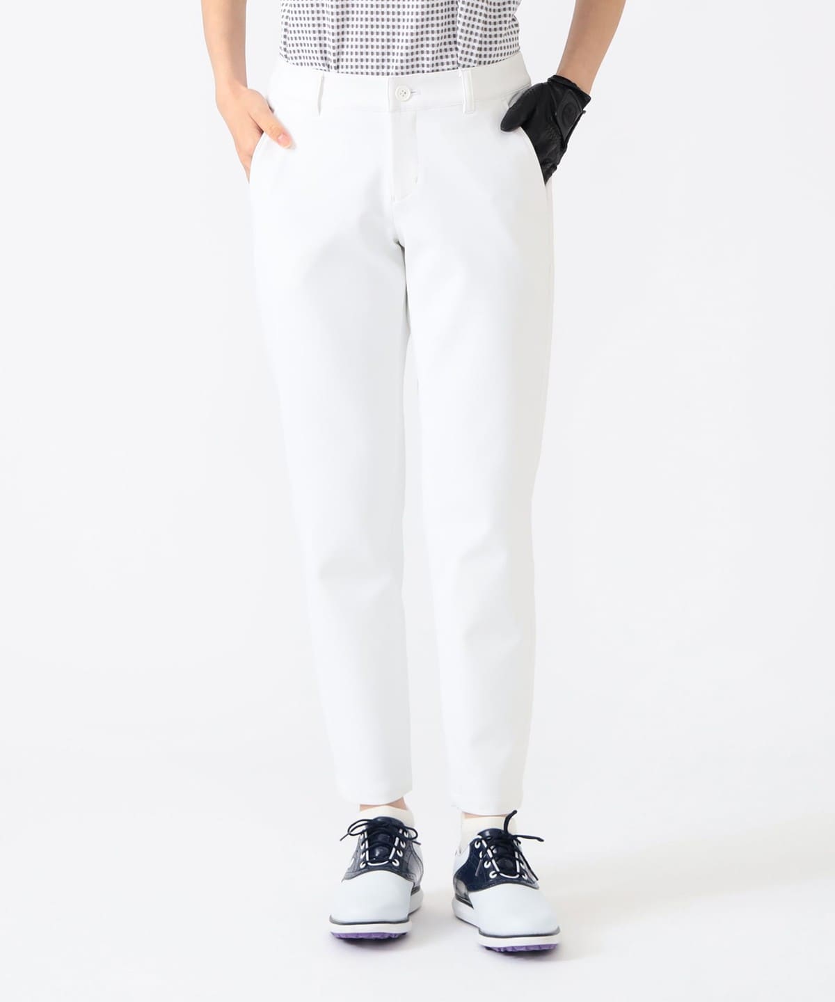 BEAMS GOLF ウエストリブ UVカット ロングパンツ S BEAMS GOLF（ビームス ゴルフ）PURPLE LABEL / サイドステッチ