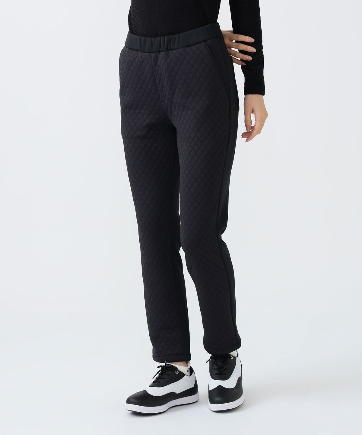 PURPLE LABEL / キルト 切り替え パンツ パンツ WOMEN BLACK M