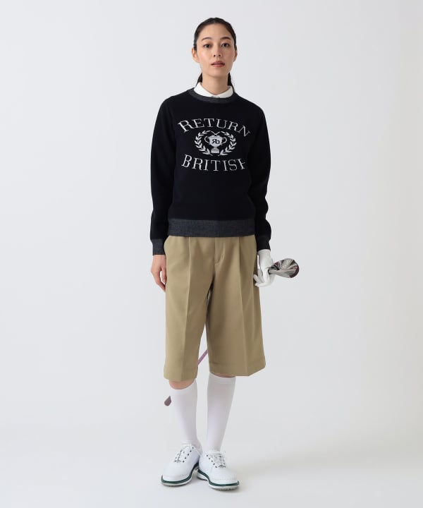PURPLE LABEL / Knee-length stretch culotte pants Model: H172 B75 W58 H84 Size: M