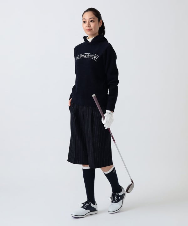 PURPLE LABEL / Knee-length stretch culotte pants Model: H172 B75 W58 H84 Size: M