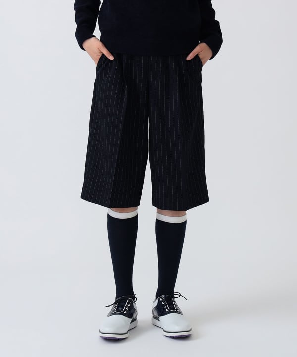 PURPLE LABEL / Knee-length stretch culotte pants Model: H172 B75 W58 H84 Size: M