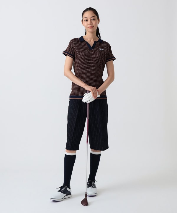 PURPLE LABEL / Knee-length stretch culotte pants Model: H172 B75 W58 H84 Size: M