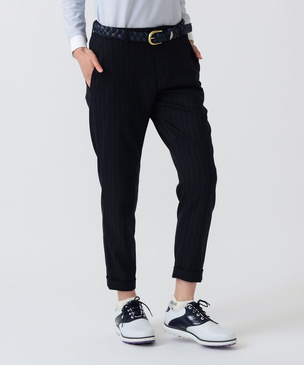 PURPLE LABEL / ストレッチ ストライプ サキソニー パンツ Model：H172 B75 W58 H84　Size：M