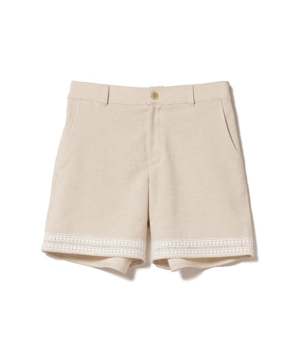 正規通販 BEAMS GOLF（ビームス ゴルフ）PURPLE LABEL / リネンライク 裾 ウェア
