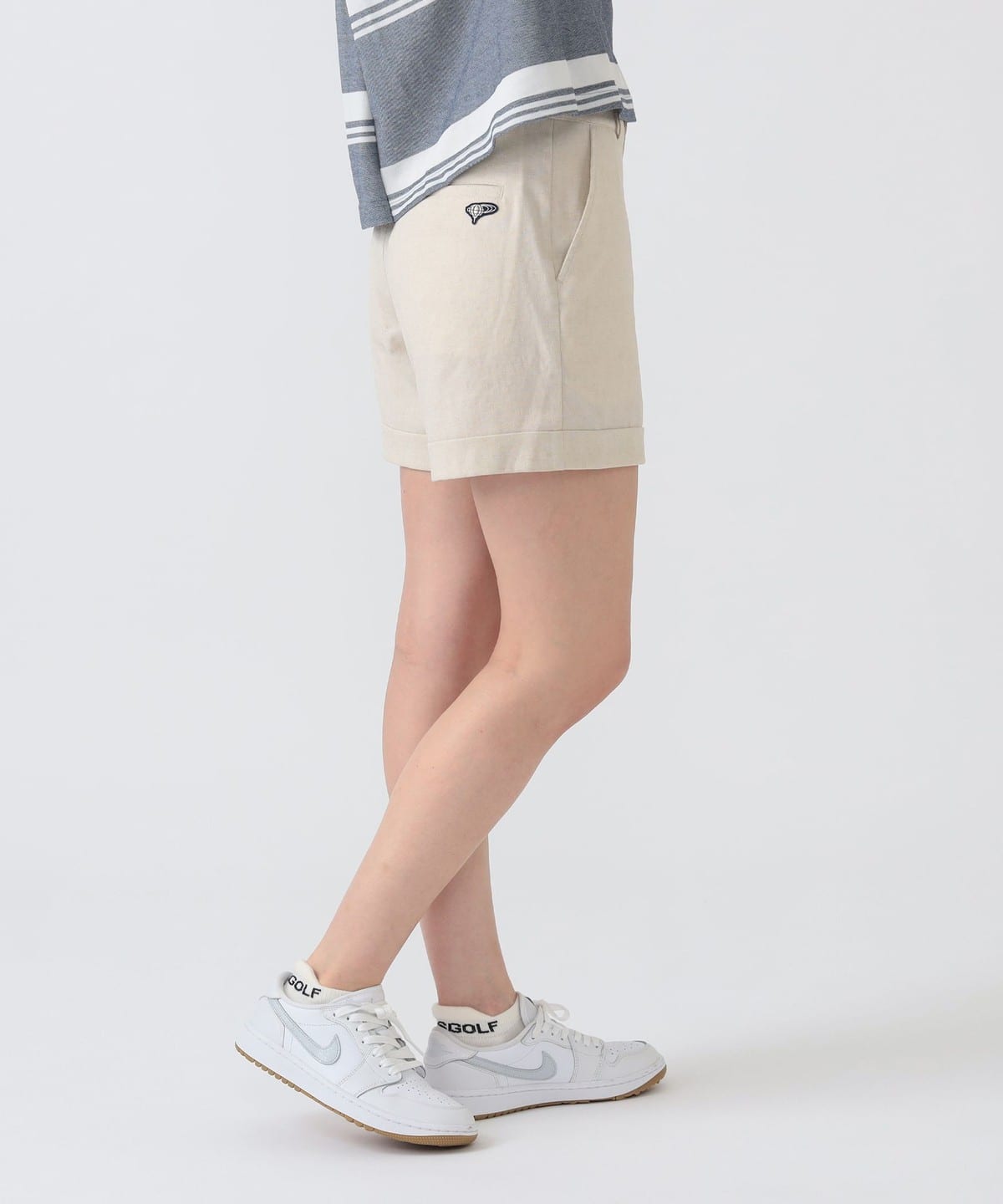 BEAMS GOLF（ビームス ゴルフ）PURPLE LABEL / リネンライク 裾ダブル