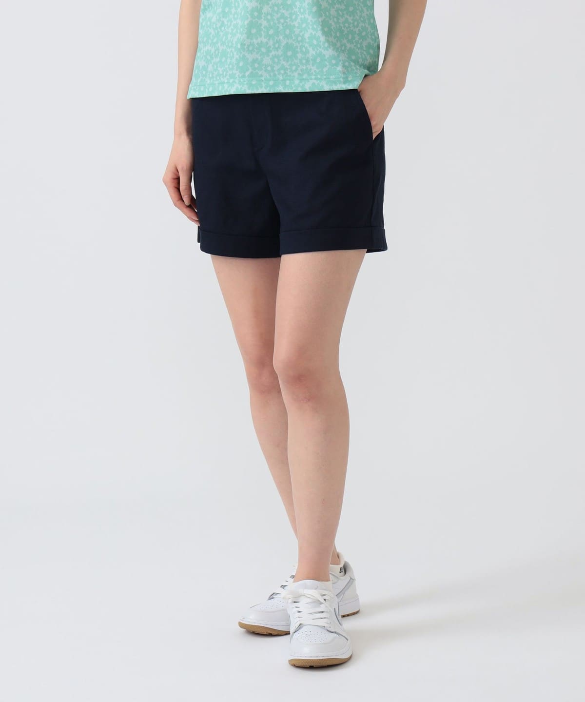 ビームス　ゴルフPURPLE LABEL リネンライク 裾レース ショートパンツ BEAMS GOLF（ビームス ゴルフ）【9/17再値下げ】PURPLE LABEL / リネン