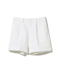 PURPLE LABEL / バイヤス柄織り 裾ダブル ショートパンツ