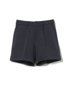 PURPLE LABEL / バイヤス柄織り 裾ダブル ショートパンツ