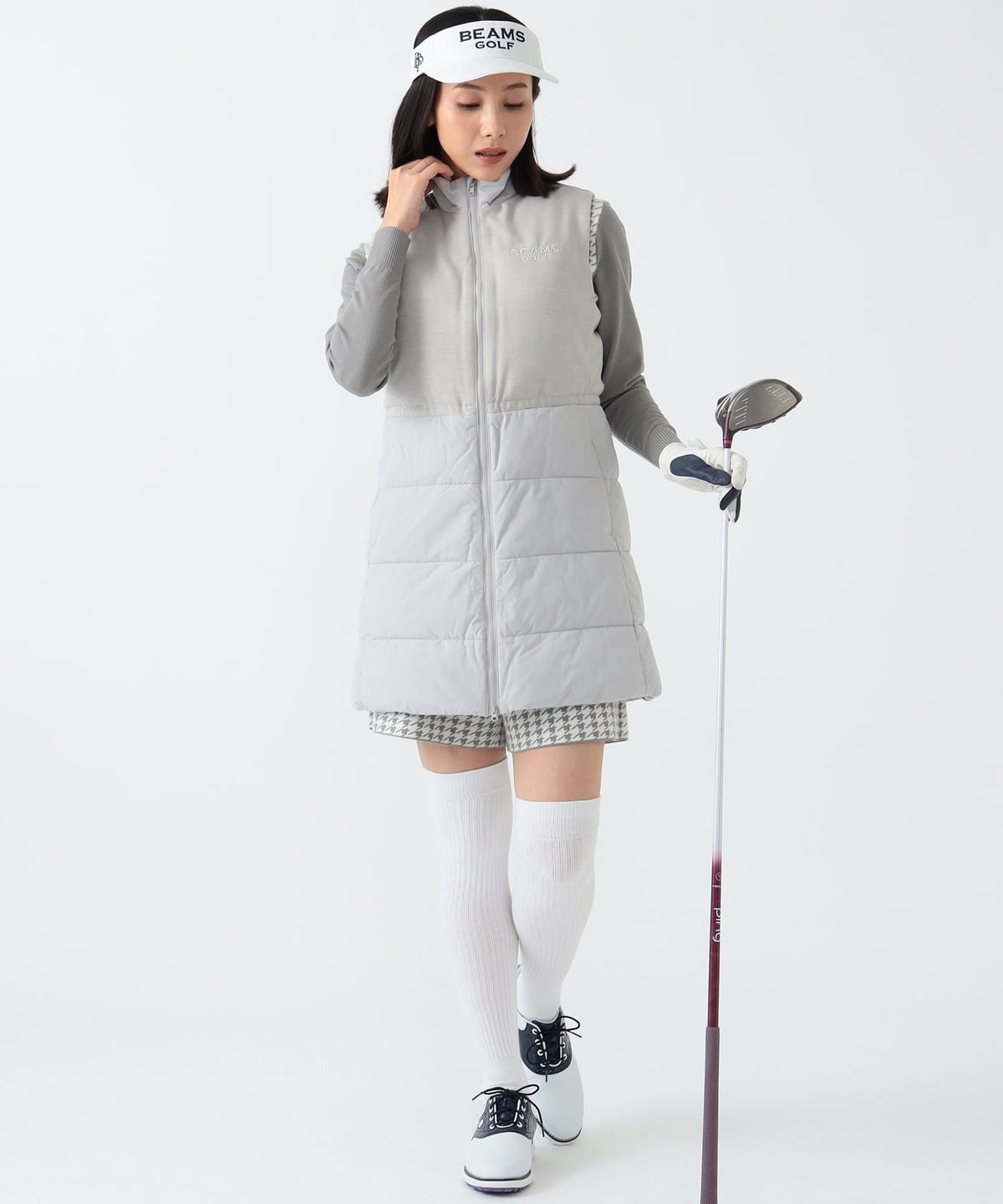 BEAMS GOLF（ビームス ゴルフ）【10%OFF!!アウターフェア対象】PURPLE LABEL / 切り替え 中綿ワンピース（ワンピース  ワンピース）通販｜BEAMS