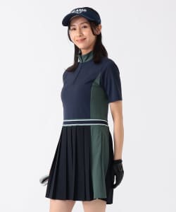 【+15%ポイントUP】PURPLE LABEL / 切替プリーツ ワンピース