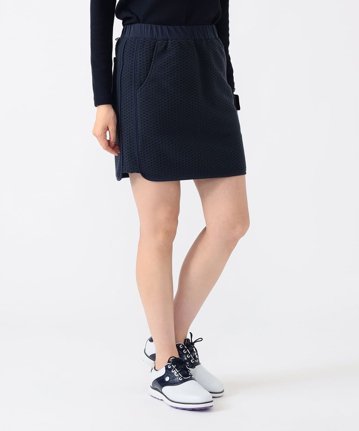PURPLE LABEL / 切り替え ワッフルフリース スカート スカート WOMEN NAVY L PURPLE LABEL / 切り替え ワッフルフリース スカート スカート WOMEN NAVY L