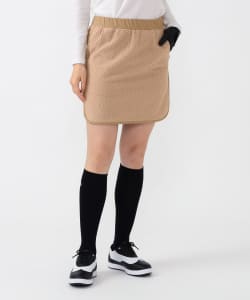 PURPLE LABEL / 切り替え ワッフルフリース スカート