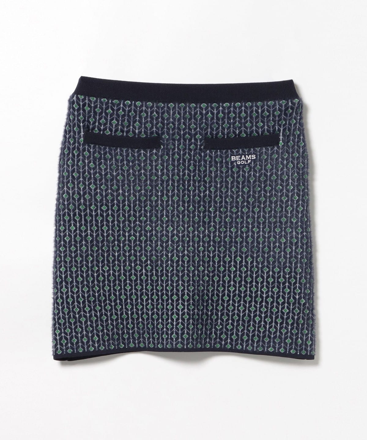 BEAMS GOLF（ビームス ゴルフ）PURPLE LABEL / 幾何学柄 ニット