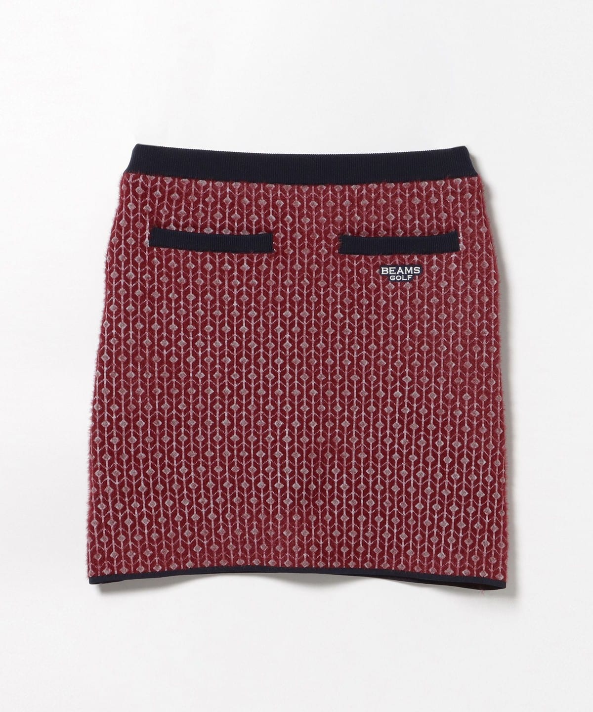 BEAMS GOLF（ビームス ゴルフ）PURPLE LABEL / 幾何学柄 ニット