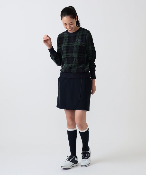 PURPLE LABEL / スフィダンテ 撥水 巻きスカート Model：H172 B75 W58 H84　Size：M
