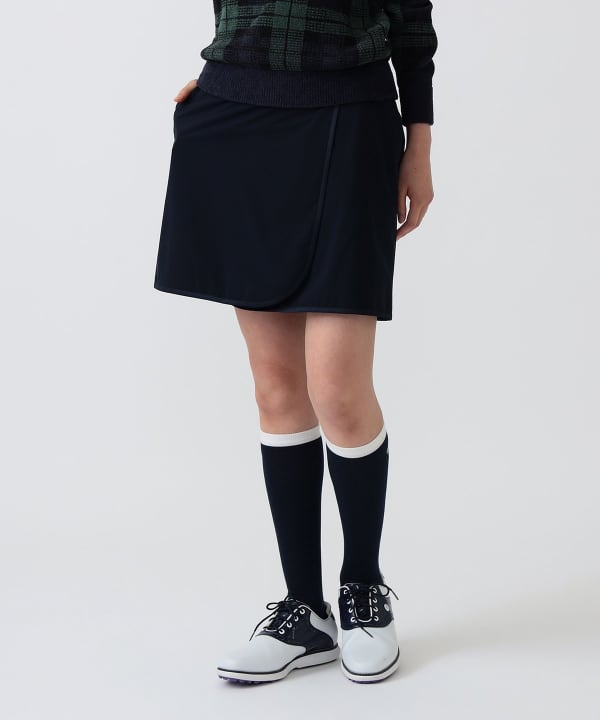 PURPLE LABEL / スフィダンテ 撥水 巻きスカート Model：H172 B75 W58 H84　Size：M