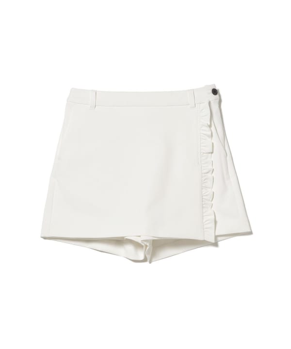 PURPLE LABEL / ストレッチ フリル ラップキュロット